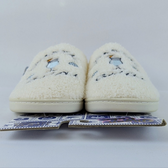 Slipper Umbrella Drink Coastal Social Club Embroider Slip On Ivory L (9/10) NWT - Picture 7 of 12